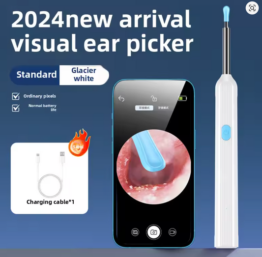 Cuchara Visual para los oídos con camara, endoscopio de limpieza inalámbrico portátil, herramienta para limpiar cera de los oídos de alta definición